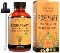 Rosemary Essential Oil, 4oz, 100% Pure and Natural, Therapeutic Grade, Perfect for Aromatherapy, DIY Skin Care, Hair Care and So Much more, Manufactured and Distributed by Mary Tylor Naturals