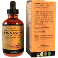 Cinnamon Essential Oil, 4 oz, 100% Pure and Natural, Good for DIY, Aromatherapy, Skin, Hair, Manufactured and Distributed by Mary Tylor Naturals