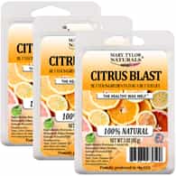 Citrus Blast Wax Melt- 3pack (3 oz/85 g each)  –  The Healthy Wax Melt ™ – Made with Pure Beeswax, Coconut Oil and Pure Essential Oils by Mary Tylor Naturals