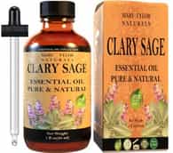 Clary Sage Essential Oil, 1oz, Premium Therapeutic Grade, 100% Pure and Natural, Perfect for Aromatherapy, Relaxation, and Much More Manufactured and Distributed by Mary Tylor Naturals