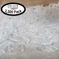 2,500  Clear Lip Balm Containers with Caps, Wholesale, BPA-Free, Made in USA, Distributed by Mary Tylor Naturals