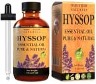 Hyssop Essential Oil (1 oz), Premium Therapeutic Grade, 100% Pure and Natural, Perfect for Aromatherapy, Relaxation, Improved Mood and Much More by Mary Tylor Naturals