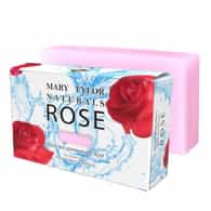 Rose Soap bar, 4oz, 100% Pure and Natural, Cruelty Free, Non-GMO – Relaxing Aroma, Hand Made for Men & Women, Great for Hair, Face and Body made from organic oils, Distributed by Mary Tylor Naturals