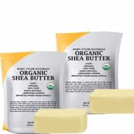 Organic Shea butter 2 lb ( 2 Bags - 1 lb each) Raw Unrefind Ivory From Ghana Africa, Skin Nourishment, Eczema, Stretch Marks and Body by Mary Tylor Naturals
