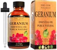 Geranium Essential Oil (4 oz), Premium Therapeutic Grade, 100% Pure and Natural, Perfect for Aromatherapy, Relaxation, Improved Mood and Much More by Mary Tylor Naturals