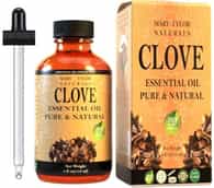 Clove Essential Oil (4 oz), Premium Therapeutic Grade, 100% Pure and Natural, Perfect for Aromatherapy, Relaxation, Improved Mood and Much More by Mary Tylor Naturals