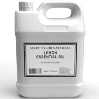 Lemon Essential Oil , 1 Gallon, Bulk, 100% Pure and Natural, Perfect for Aromatherapy, DIY Skin Care, Hair Care and So Much more, Manufactured and Distributed by Mary Tylor Naturals