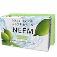 Neem Soap bar, 4 oz, 100% Pure and Natural, Cruelty Free, Non-GMO – Relaxing Aroma, Hand Made for Men & Women, Great for Hair, Face and Body made from organic oils, Distributed by Mary Tylor Naturals