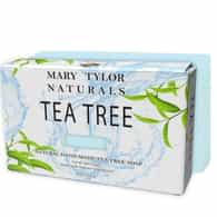 Tea Tree Soap bar, 4 oz, 100% Pure and Natural, Cruelty Free, Non-GMO, Relaxing Aroma, Hand Made for Men & Women, Great for Hair, Face and Body made from organic oils, Distributed by Mary Tylor Naturals