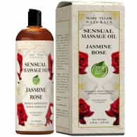 Sensual Massage Oil w/ Rose and Jasmine Essential Oil (8 Fluid Oz) – Perfect for Men, Women, Couples, Massaging, Nourishing the Skin, and Much More… Distributed and Manufactured By Mary Tylor Naturals