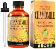 Chamomile Essential Oil 1 oz, Premium Therapeutic Grade, 100% Pure and Natural, Perfect for Aromatherapy, Relaxation, Improved Mood and Much More Manufactured and Distributed by Mary Tylor Naturals