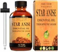 Star Anise Essential Oil, 1 oz, 100% Pure and Natural, Therapeutic Grade, Perfect for Aromatherapy, DIY Skin Care, Hair Care and So Much more, Manufactured and Distributed by Mary Tylor Naturals