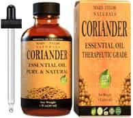 Coriander Essential Oil, 1 oz, Premium Therapeutic Grade, 100% Pure and Natural, Perfect for Aromatherapy, Relaxation, Improved Mood and Much More Manufactured and Distributed by Mary Tylor Naturals
