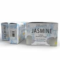 Jasmine Natural Handmade Soap Bar (2 Pack, 4 oz Each) – Cruelty Free & Non-GMO – Relaxing Aroma, Rejuvenate skin and Hair, by Mary Tylor Naturals