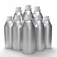 16 oz Brushed Aluminum Bottles 8 pack For Essential Oils w/ Caps and Plugs – Premium, Lightweight, Resealable and Leak Proof by Mary Tylor Naturals