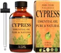 Cypress Essential Oil (4 oz), Premium Therapeutic Grade, 100% Pure and Natural, Perfect for Aromatherapy, Relaxation, Improved Mood and Much More by Mary Tylor Naturals