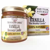 Vanilla Bean Beeswax Candle (8 oz / 226 g) - The Healthy Candle ™ Collection by Mary Tylor Naturals