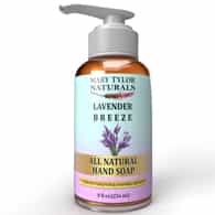 Lavender Breeze Liquid Hand Soap w/ Pump 8 Fl oz, The Healthy Soap Ⓡ Collection by Mary Tylor Naturals