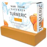 Turmeric Soap bar, 4 oz , 100% Pure and Natural, Cruelty Free, Non-GMO, Relaxing Aroma, Hand Made for Men & Women, Great for Hair, Face and Body made from organic oils, Distributed by Mary Tylor Naturals