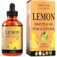 Lemon Essential Oil , 4oz, 100% Pure and Natural, Perfect for Aromatherapy, DIY Skin Care, Hair Care and So Much more, Manufactured and Distributed by Mary Tylor Naturals