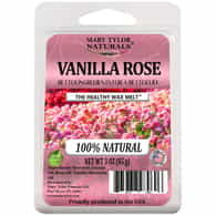 Vanilla Rose Wax Melt (3 oz/85 g)  – The Healthy Wax Melt – Made with Pure Beeswax, Coconut Oil and Pure Essential Oils by Mary Tylor Naturals