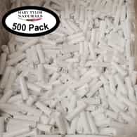500 White Lip Balm Containers with Caps, Wholesale, BPA-Free, Made in USA, Distributed by Mary Tylor Naturals