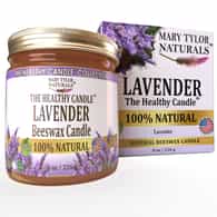 Lavender Beeswax Candle (8 oz / 226 g) - The Healthy Candle ™ Collection by Mary Tylor Naturals