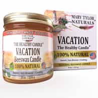 Vacation Beeswax Candle (8 oz / 226 g) - The Healthy Candle ™ Collection by Mary Tylor Naturals