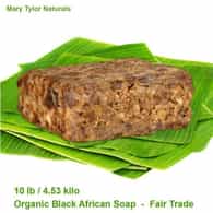 African Black Soap, Hand Made 10 lb