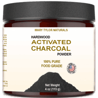 4oz, Activated Charcoal Powder, by Mary Tylor Naturals