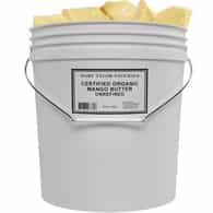 Organic Mango Butter (44 lb) wholesale, USDA Certified, Cold Pressed, Unrefined by Mary Tylor Naturals, bulk