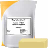Mango Butter, 8 oz, 100% Pure and Natural, Cold Pressed, Unrefined, Manufactured and Distributed by Mary Tylor Naturals