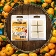 Citrus Blast Wax Melt-(3 oz/85 g each)  –  The Healthy Wax Melt ™ – Made with Pure Beeswax and Pure Essential Oils by Mary Tylor Naturals