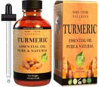 Turmeric Essential Oil, 4 oz, Premium Therapeutic Grade, 100% Pure and Natural, Perfect for Aromatherapy, Sore Muscle Balm, Promote Good Liver Health and Much More by Mary Tylor Naturals