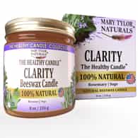 Rosemary Sage Beeswax Candle (8 oz / 226 g) - The Healthy Candle ™ Collection by Mary Tylor Naturals