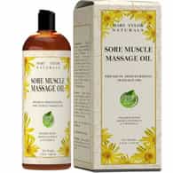 Sore Muscle Massage Oil w/ Arnica Extract (8 Fluid Oz) – Men, Women – Warming, Relaxing, Stress Relief, Massaging Sore Muscles, Joints, and Much More… By Mary Tylor Naturals 