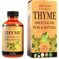 Thyme Essential Oil, 4 oz, 100% Pure and Natural, Therapeutic Grade, Perfect for Aromatherapy, DIY Skin Care, Hair Care and So Much more, Manufactured and Distributed by Mary Tylor Naturals