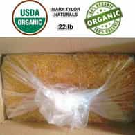 Certified Organic Yellow Beeswax Pellets 22 lb