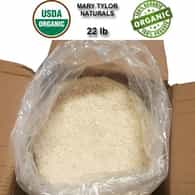 Organic White Beeswax Pellets, 22 lbs, USDA-Certified, Wholesale, Manufactured and Distributed by Mary Tylor Naturals