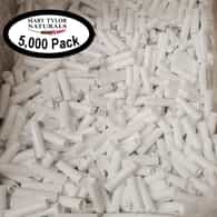 5,000 White Lip Balm Containers with Caps, BPA Free, Made in USA, Distributed by Mary Tylor Naturals