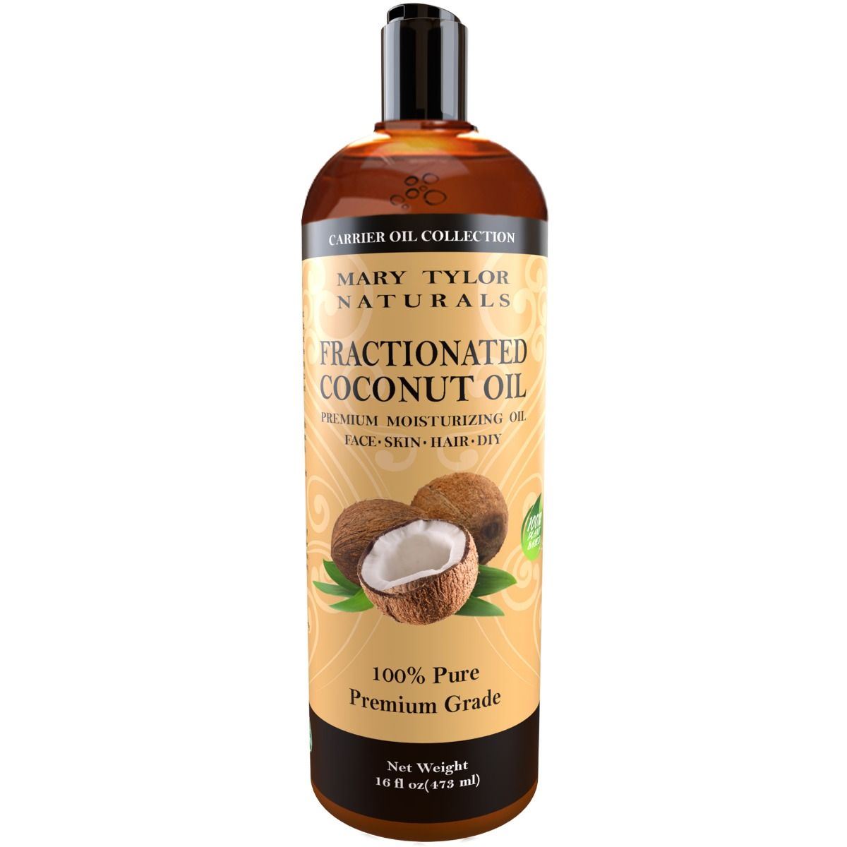 Fractionated Coconut Oil, 16 oz Mary Tylor Naturals
