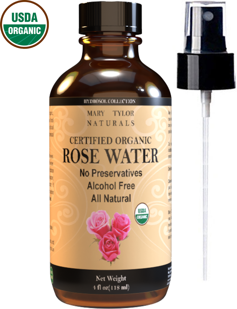 Sky Organics Organic Rose Water Facial Minst, 4oz