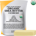 USDA-Certified Organic Shea Butter, Raw, Unrefined 8oz, Manufactured and Distributed by Mary Tylor Naturals