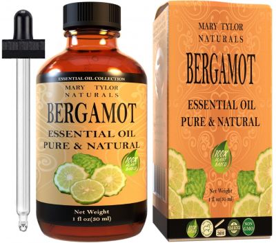 Bergamot Essential Oil ,1 oz, Premium Therapeutic Grade, 100% Pure and Natural, Perfect for Aromatherapy, Relaxation, Improved Mood and Much More by Manufactured and Distributed by Mary Tylor Naturals