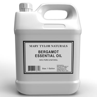 Bergamot Essential Oil ,1 Gallon, Wholesale, Premium Therapeutic Grade, 100% Pure and Natural, Perfect for Aromatherapy, Relaxation, Improved Mood and Much More by Manufactured and Distributed by Mary Tylor Naturals