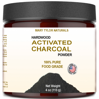 Activated Charcoal Powder, 4 oz, by Mary Tylor Naturals