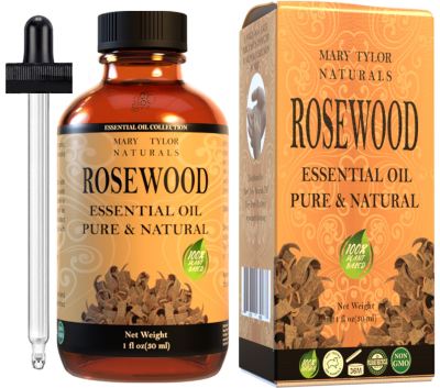 Rosewood Essential Oil, 1 oz, 100% Pure and Natural, Perfect for Aromatherapy, DIY Skin Care, Hair Care and So Much more, Manufactured and Distributed by Mary Tylor Naturals