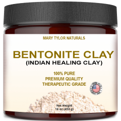 Bentonite Clay (Indial Healing Clay) 16 oz, by Mary Tylor Naturals