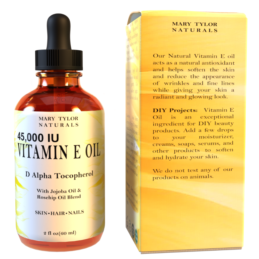 Vitamin E oil, D Alpha Tocopherol | Mary Tylor Naturals