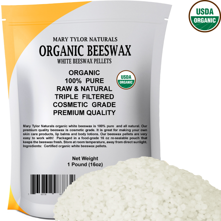 Organic Beeswax Pellets 8oz